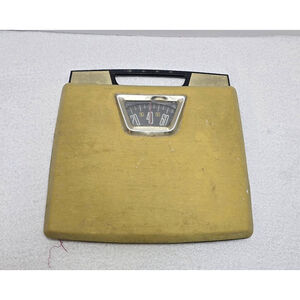 Borg Gold and Black Vintage Bathroom Scale One Size